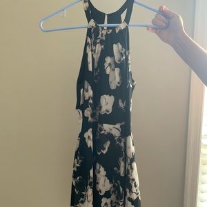 Black floral dress